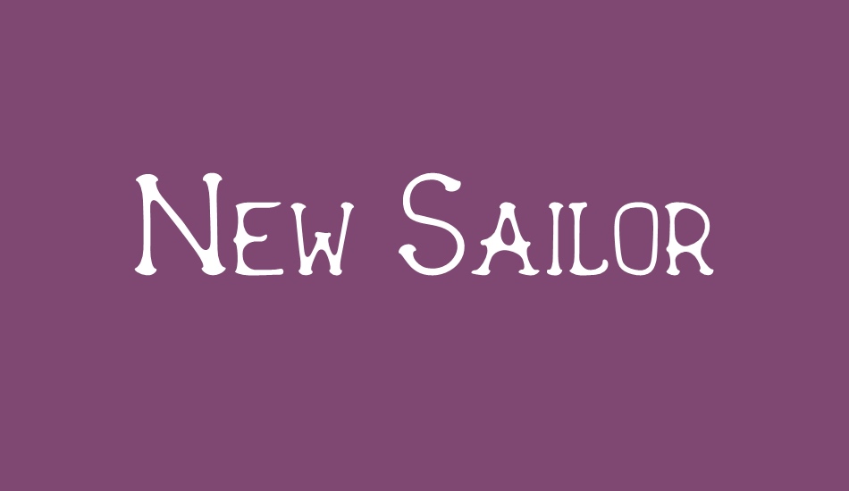 New Sailor font big