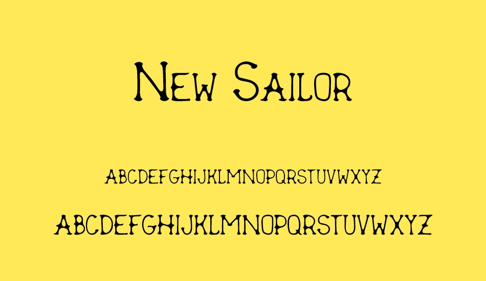 New Sailor font