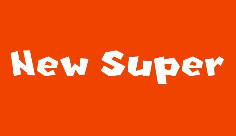 New Super Mario Font U font big