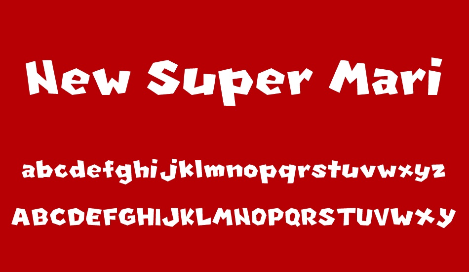 New Super Mario Font U font