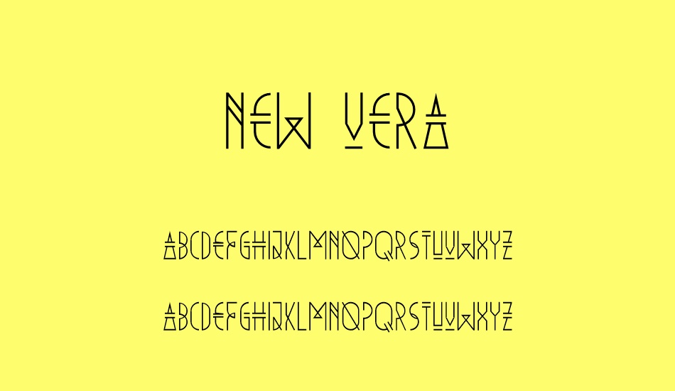 New Vera font
