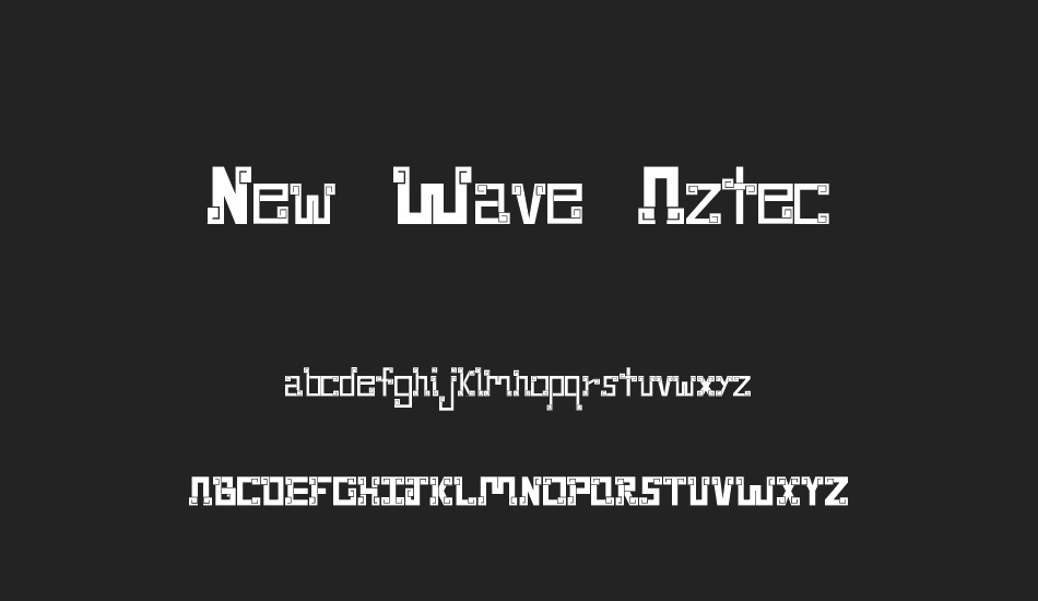 New Wave Aztec font
