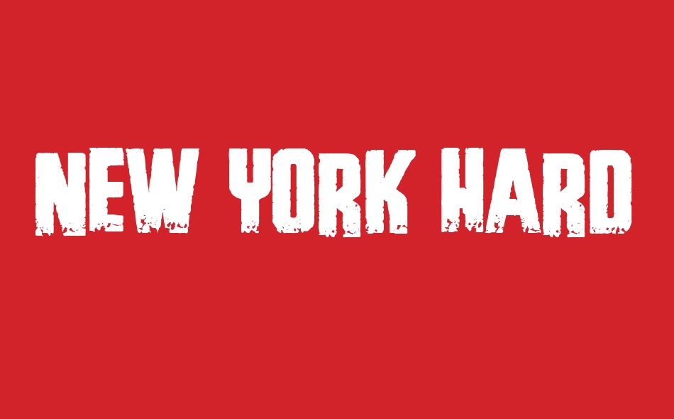 New York Hardcore font big