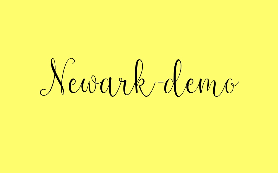 Newark font big