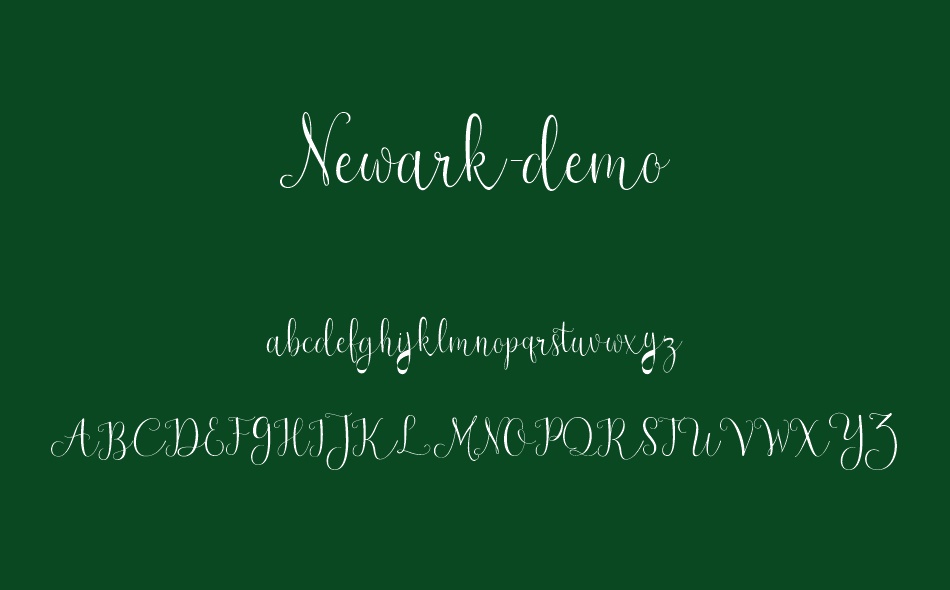 Newark font
