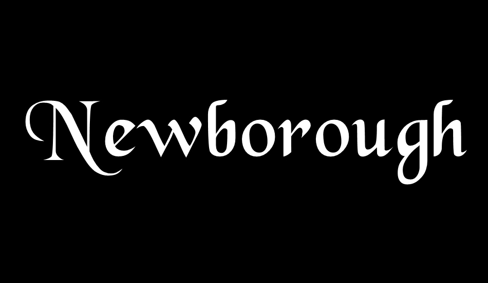 Newborough font big
