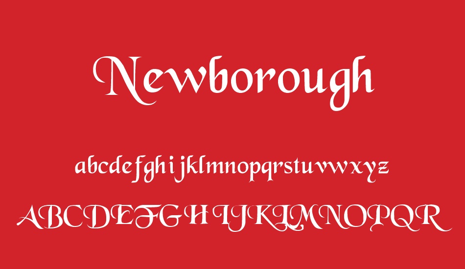 Newborough font