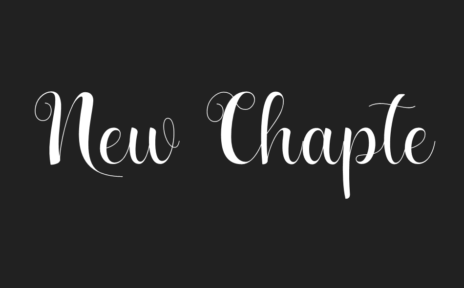 New Chapter font big