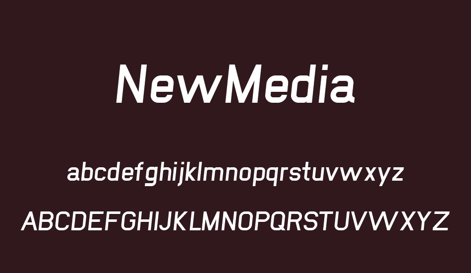 NewMedia font