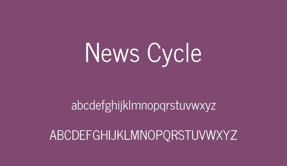 news-cycle font