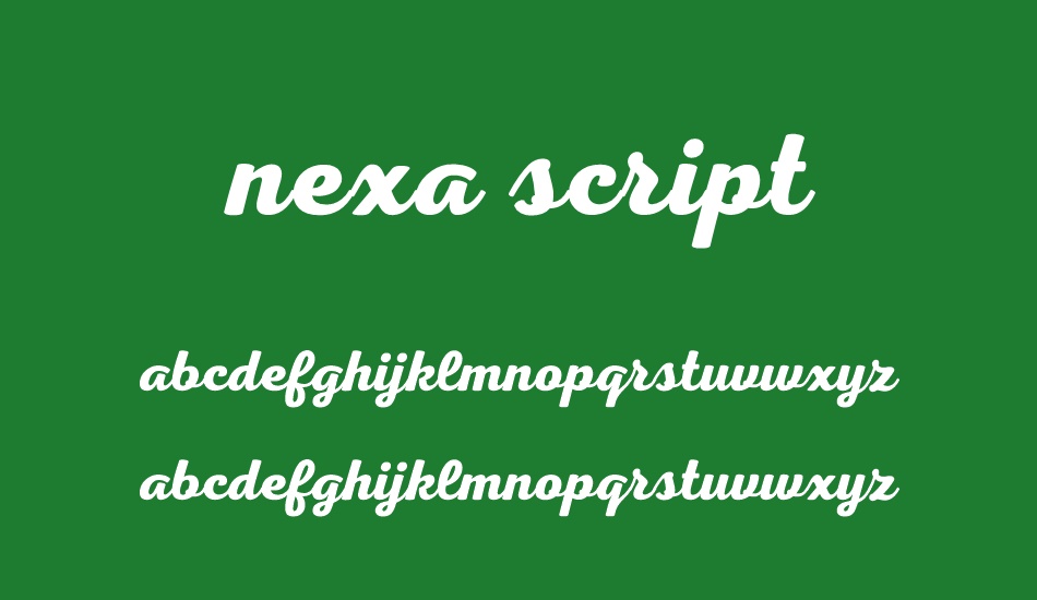 Nexa Script Free font