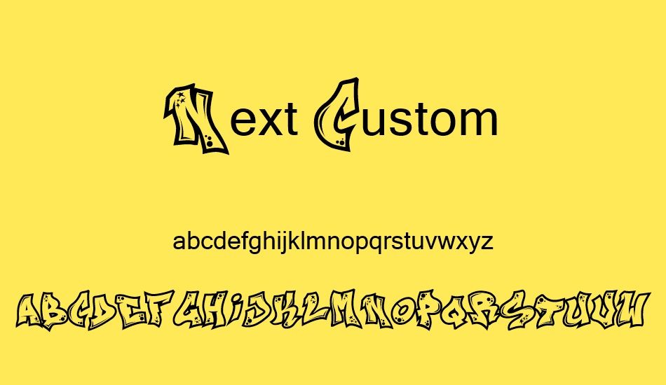 Next Custom font