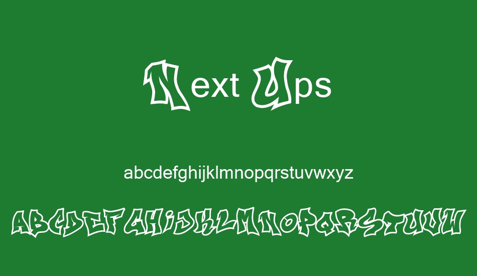 Next Ups font