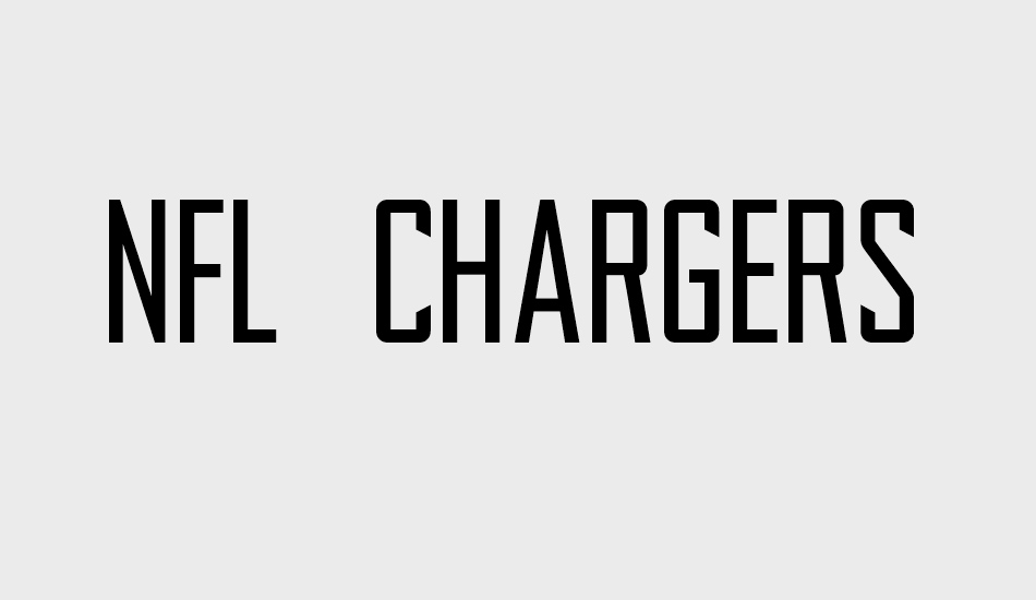 NFL Chargers 2007 font big