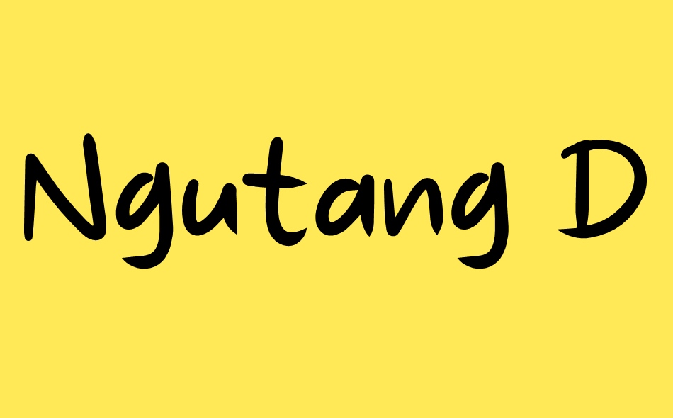 Ngutang Dong font big