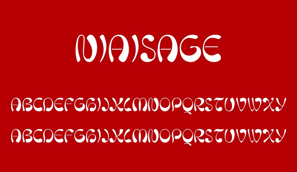 Niaisage font