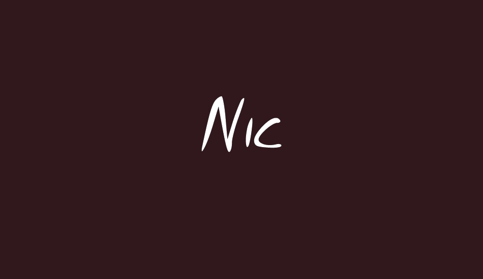 Nic font big