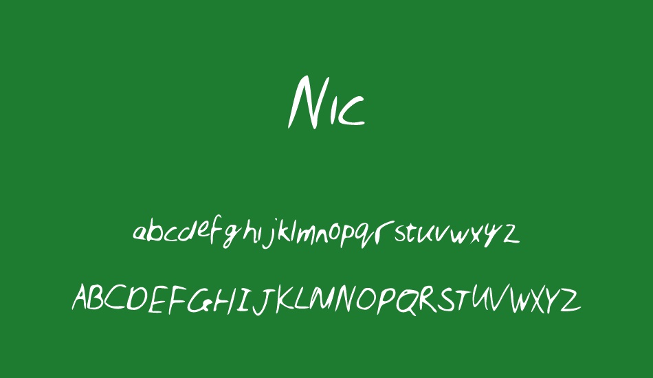 Nic font