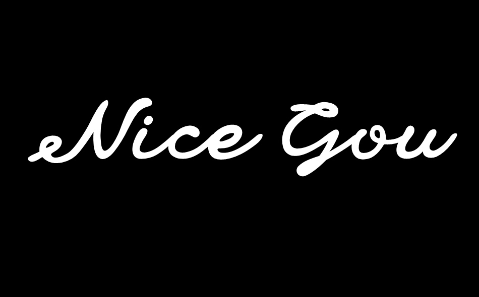 Nice Gourmet Script font big