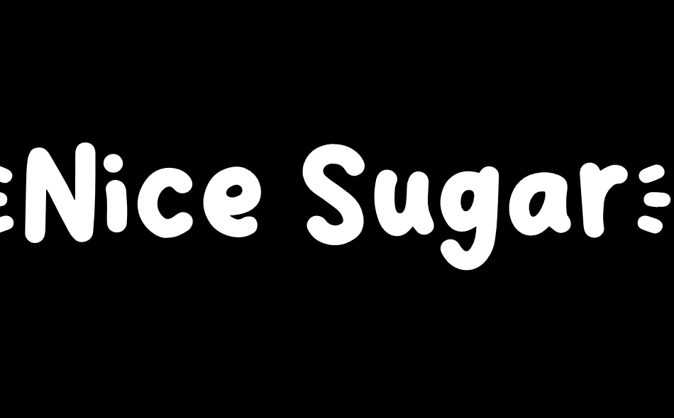 Nice Sugar font big
