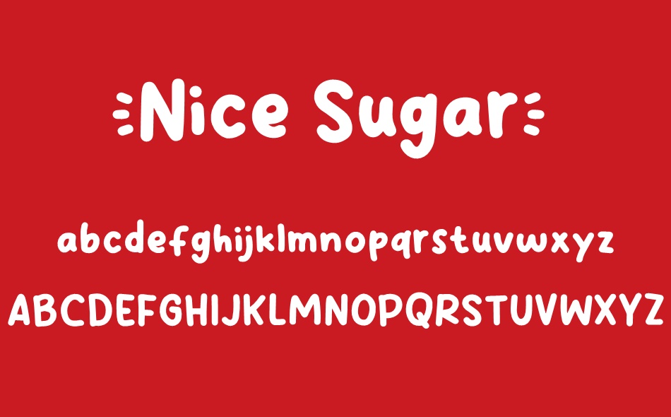Nice Sugar font