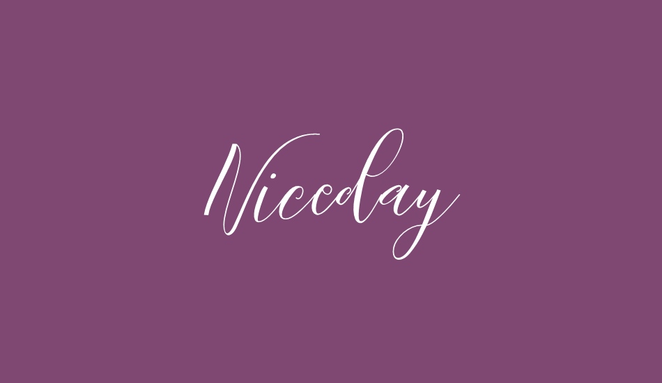 Niceday font big