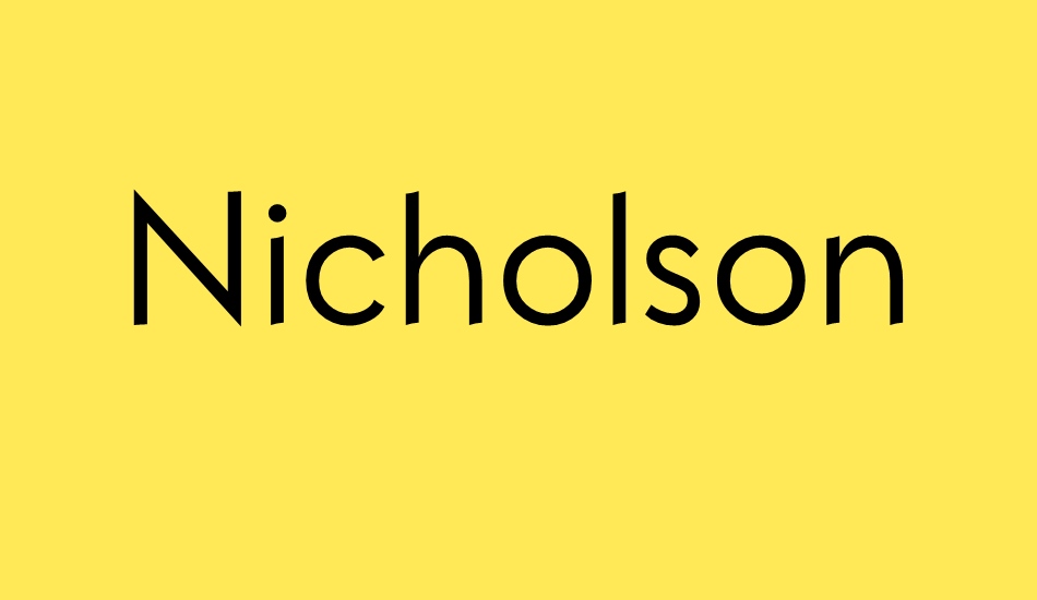 Nicholson Gothic font big