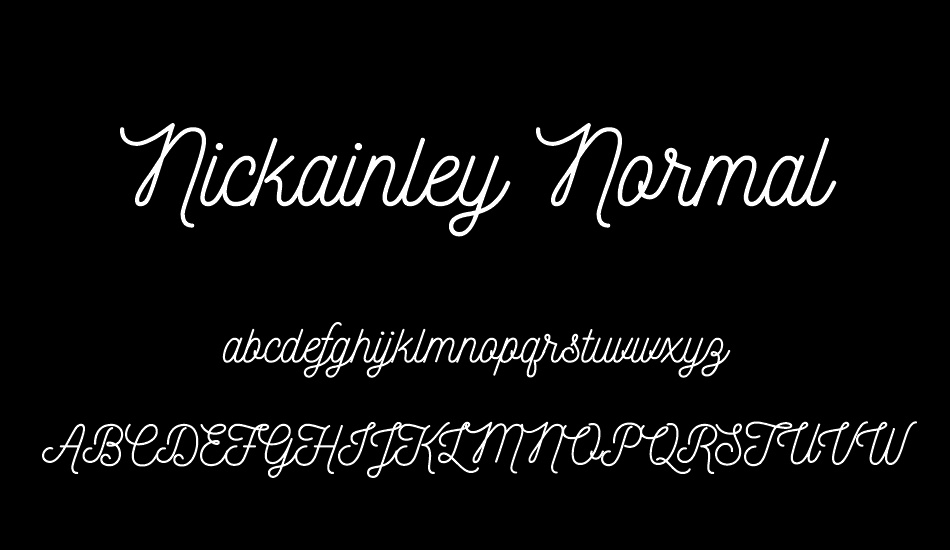 Nickainley Normal font