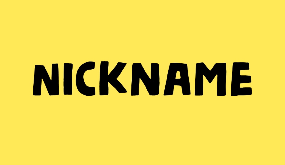 Nickname DEMO font big