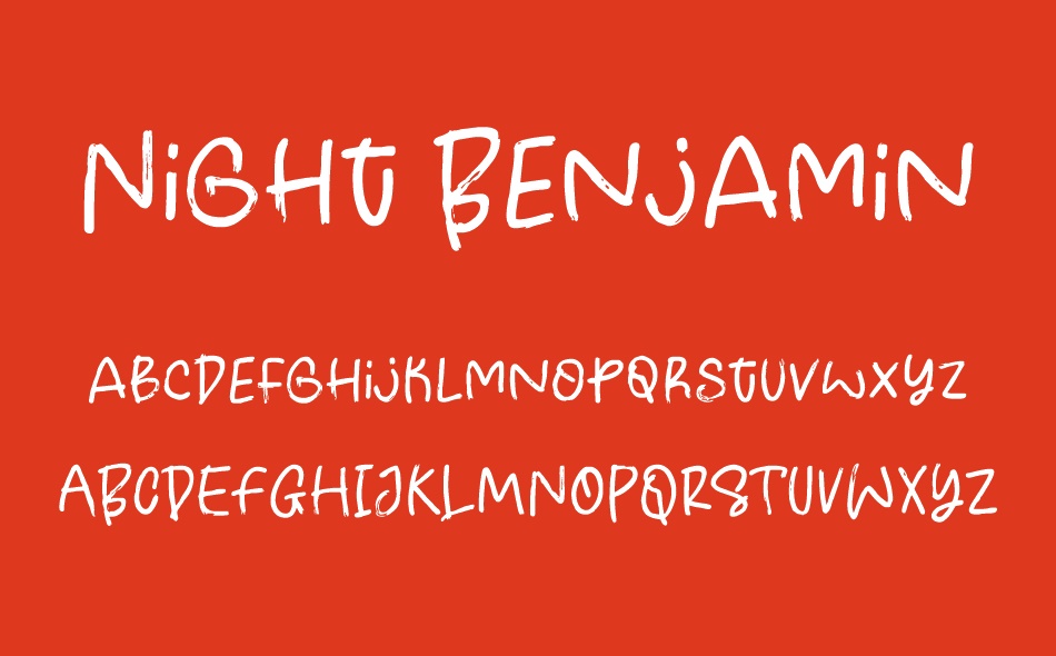 Night Benjamin font