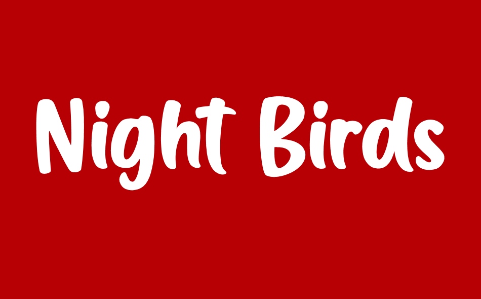 Night Birds font big