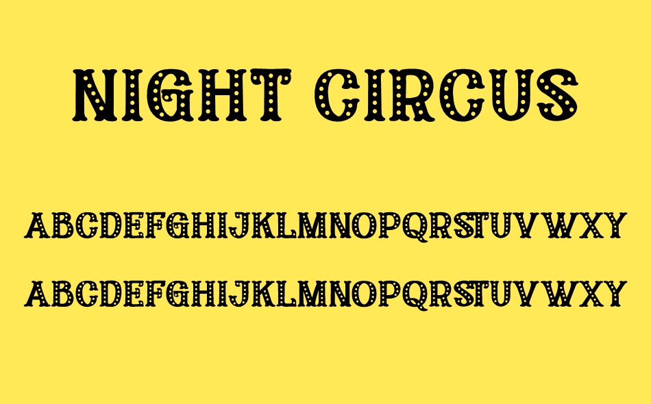 Night Circus font