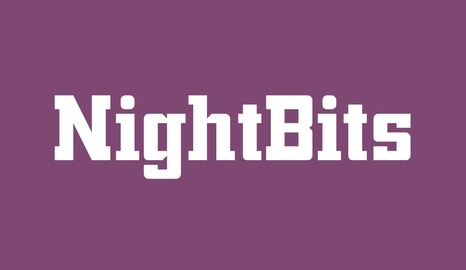 NightBits font big