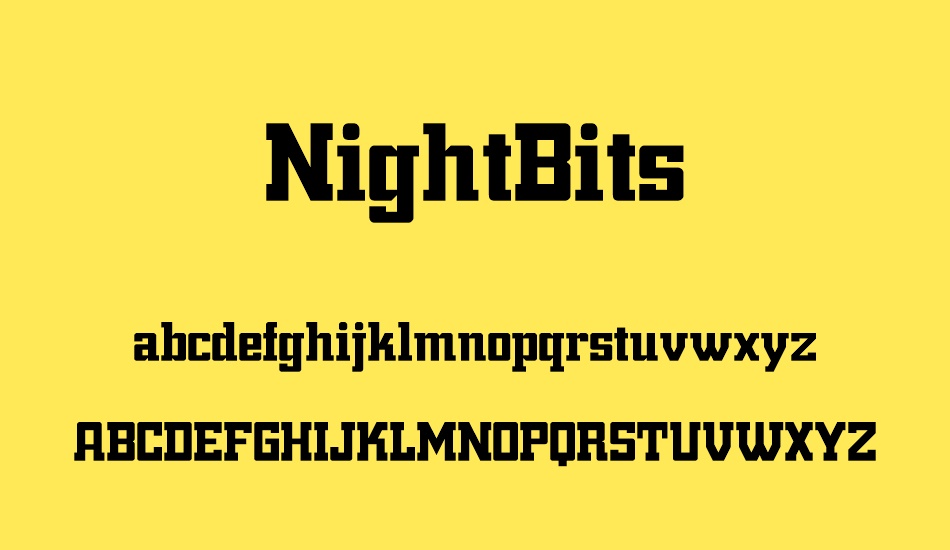 NightBits font