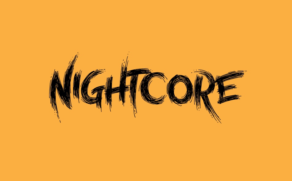Nightcore font big