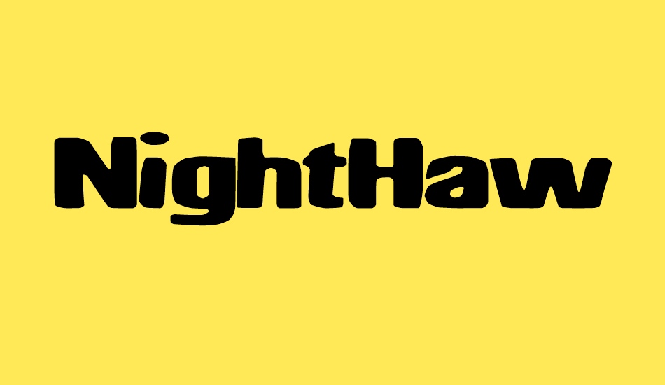 NightHawk font big