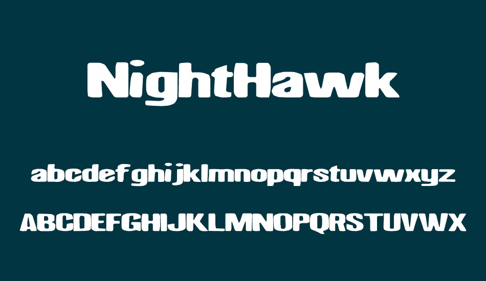 NightHawk font