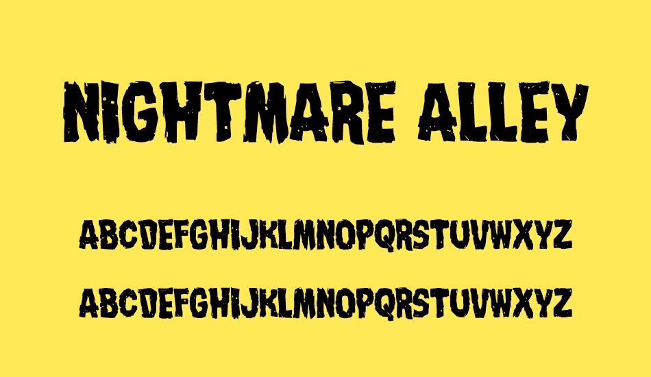 Nightmare Alley font