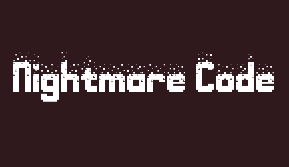 Nightmare Codehack font big