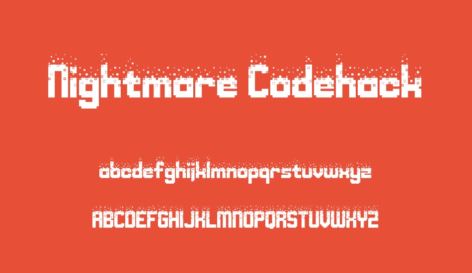 Nightmare Codehack font