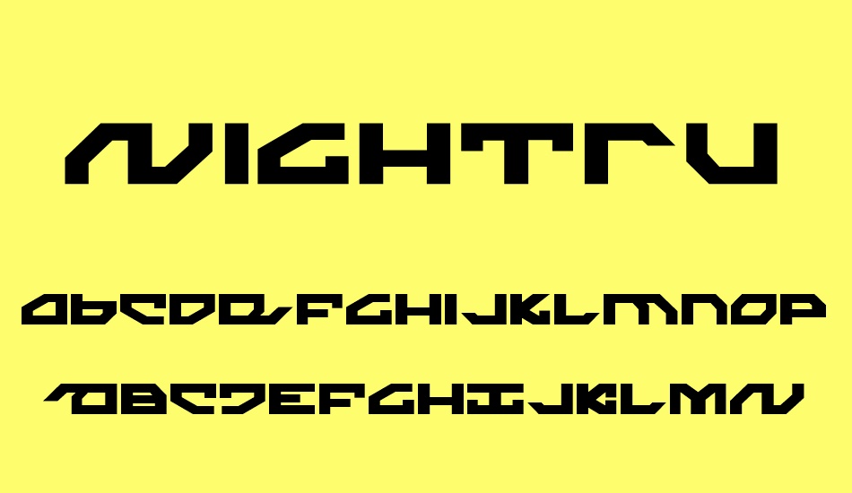 Nightrunner font