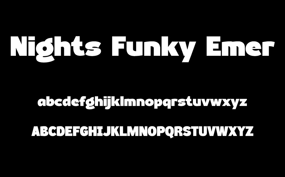 Nights Funky Emerald font