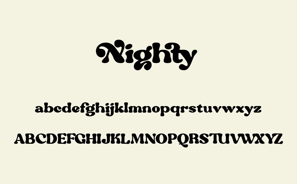 Nighty font