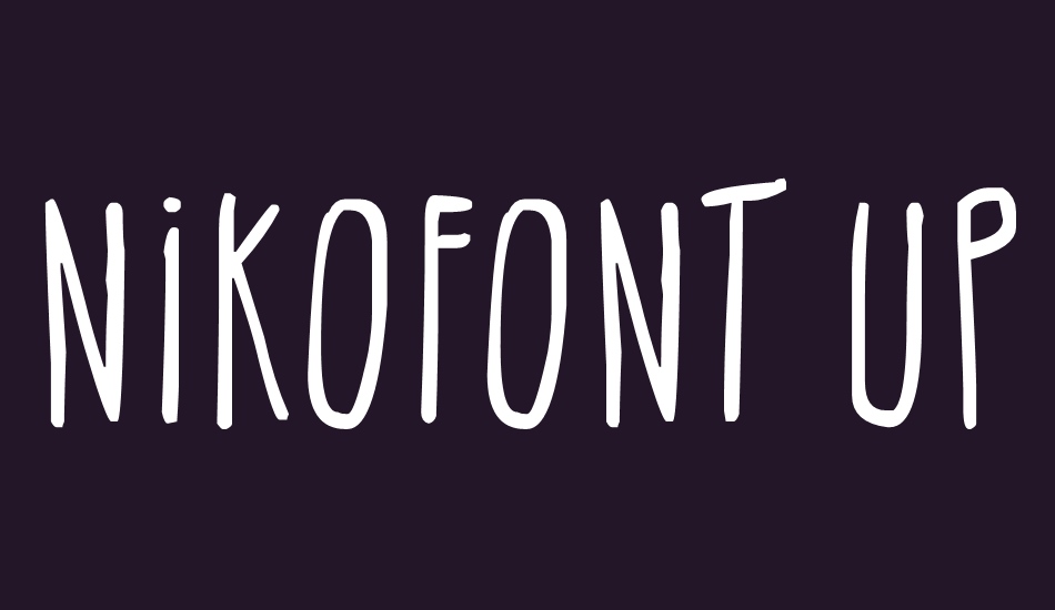 NikoFont Up font big