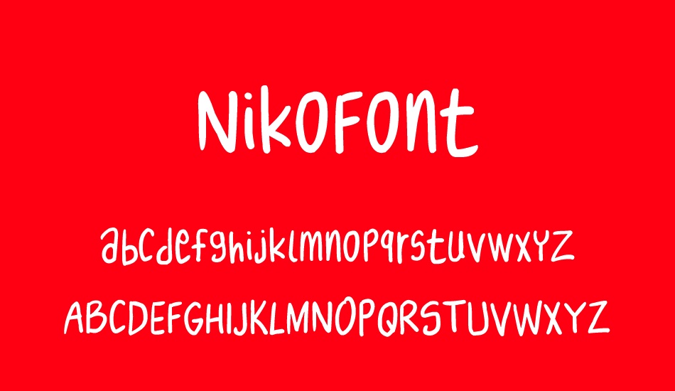 NikoFont font