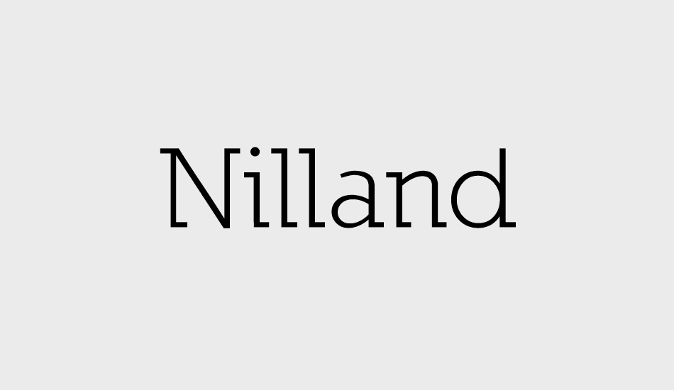 Nilland font big