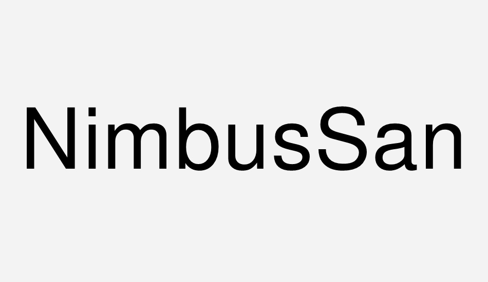 NimbusSanL font big