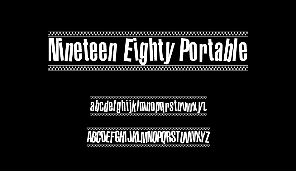 Nineteen Eighty Portable font