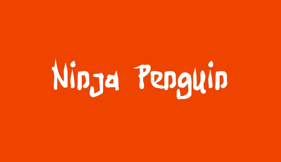 Ninja Penguin font big