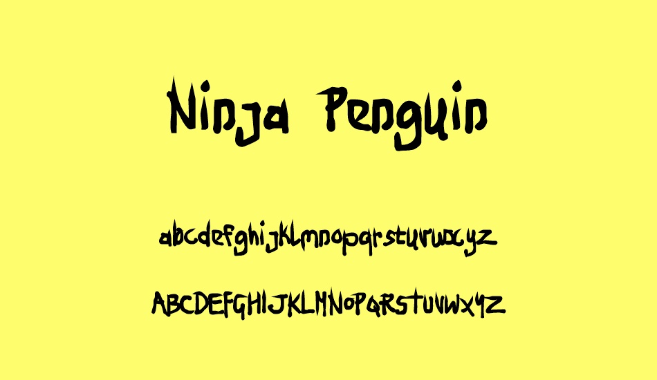 Ninja Penguin font